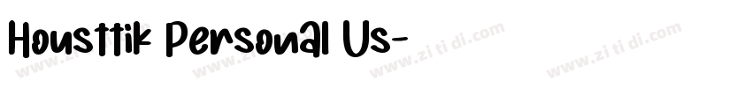 Housttik Personal Us字体转换
